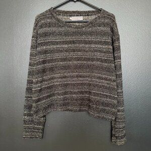 Myne Textured Stripe Sweater – L